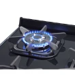 FOGAO MUELLER DECORATO VETRO PISO 4 BOCAS PRETO FOSCO G3 (601230050)